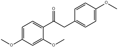 Ethanone, 1-(2,4-dimethoxyphenyl)-2-(4-methoxyphenyl)- 구조식 이미지