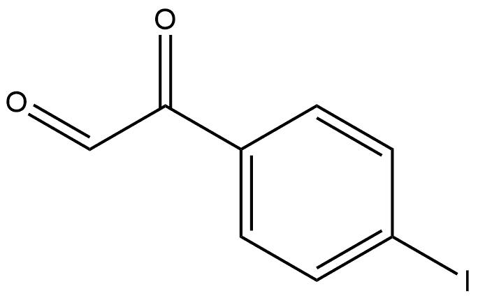 Benzeneacetaldehyde, 4-iodo-α-oxo- Structure