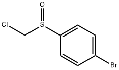 Benzene, 1-bromo-4-[(chloromethyl)sulfinyl]- Structure