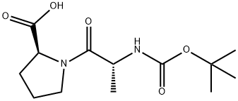 L-Proline, N-[(1,1-dimethylethoxy)carbonyl]-D-alanyl- Structure