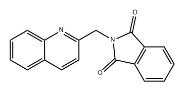 1H-Isoindole-1,3(2H)-dione, 2-(2-quinolinylmethyl)- Structure