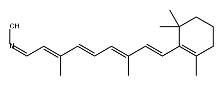 2,4,6,8-Nonatetraenal, 3,7-dimethyl-9-(2,6,6-trimethyl-1-cyclohexen-1-yl)-, oxime, (1Z,2E,4E,6E,8E)- 구조식 이미지