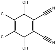 4,5-Dichloro-3,6-dihydroxy-1,4-cyclohexadiene-1,2-dicarbonitrile 구조식 이미지
