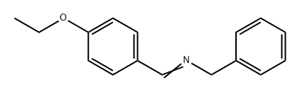 Benzenemethanamine, N-[(4-ethoxyphenyl)methylene]- 구조식 이미지