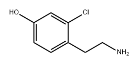 Phenol, 4-(2-aminoethyl)-3-chloro- Structure