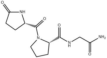 Glycinamide, 5-oxo-L-prolyl-L-prolyl- Structure