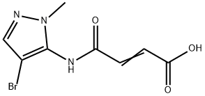 4-[(4-bromo-1-methyl-1H-pyrazol-5-yl)amino]-4-oxobut-2-enoic acid Structure