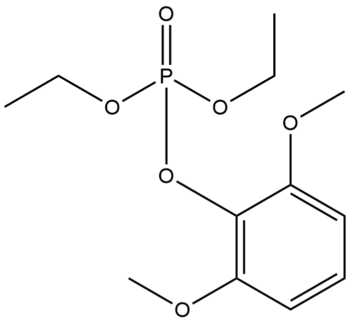 2,6-Dimethoxyphenyl diethyl phosphate Structure