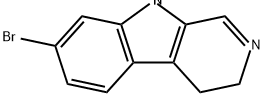 3H-Pyrido[3,4-b]indole, 7-bromo-4,9-dihydro- Structure