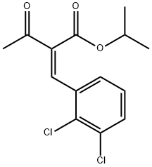 Butanoic acid, 2-[(2,3-dichlorophenyl)methylene]-3-oxo-, 1-methylethyl ester, (Z)- Structure