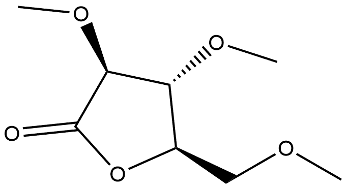 2,3,5-Tri-O-methyl-D-arabino-1,4-lacton 구조식 이미지