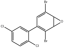 7-Oxabicyclo[4.1.0]hepta-2,4-diene, 2,5-dibromo-3-(2,5-dichlorophenyl)- Structure