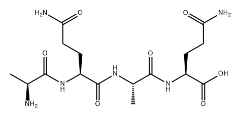 L-Glutamine, L-alanyl-L-glutaminyl-L-alanyl- 구조식 이미지