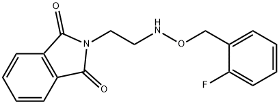 1H-Isoindole-1,3(2H)-dione, 2-[2-[[(2-fluorophenyl)methoxy]amino]ethyl]- Structure