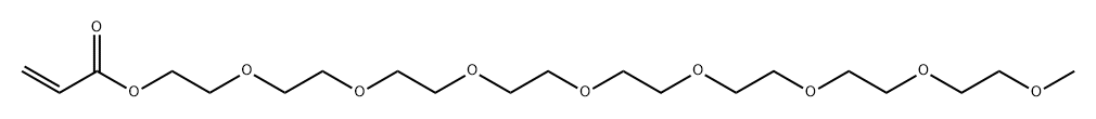 2-Propenoic acid, 3,6,9,12,15,18,21,24-octaoxapentacos-1-yl ester Structure