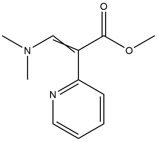 2-Pyridineacetic acid, α-[(dimethylamino)methylene]-, methyl ester 구조식 이미지