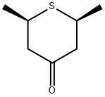 (2R,6S)-2,6-dimethylthian-4-one Structure