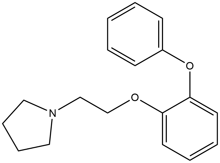 1-[2-(2-Phenoxyphenoxy)ethyl]pyrrolidine Structure