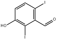 Benzaldehyde, 3-hydroxy-2,6-diiodo- Structure