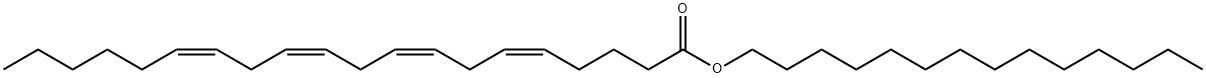 5,8,11,14-Eicosatetraenoic acid, tetradecyl ester, (5Z,8Z,11Z,14Z)- Structure