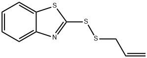 Benzothiazole, 2-(2-propen-1-yldithio)- Structure