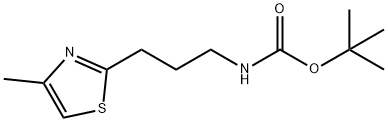 Carbamic acid, [3-(4-methyl-2-thiazolyl)propyl]-, 1,1-dimethylethyl ester (9CI) Structure
