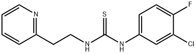 Thiourea, N-(3-chloro-4-fluorophenyl)-N'-[2-(2-pyridinyl)ethyl]- Structure