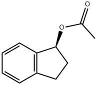 1H-Inden-1-ol, 2,3-dihydro-, 1-acetate, (1S)- 구조식 이미지
