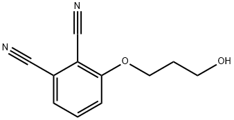 1,2-Benzenedicarbonitrile, 3-(3-hydroxypropoxy)- Structure