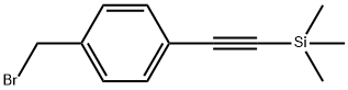 Benzene, 1-(bromomethyl)-4-[2-(trimethylsilyl)ethynyl]- Structure