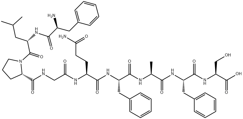 L-Serine, L-phenylalanyl-L-leucyl-L-prolylglycyl-L-glutaminyl-L-phenylalanyl-L-alanyl-L-phenylalanyl- 구조식 이미지