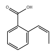 Benzoic acid, 2-(1Z)-1-propen-1-yl- Structure