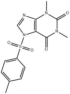 1H-Purine-2,6-dione, 3,7-dihydro-1,3-dimethyl-7-[(4-methylphenyl)sulfonyl]- Structure