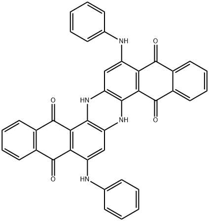 5,9,14,18-Anthrazinetetrone, 6,15-dihydro-8,17-bis(phenylamino)- Structure