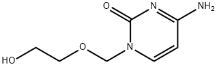 2(1H)-Pyrimidinone, 4-amino-1-[(2-hydroxyethoxy)methyl]- Structure