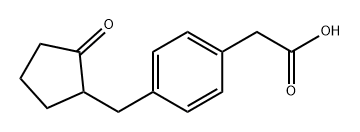 Benzeneacetic acid, 4-[(2-oxocyclopentyl)methyl]- Structure