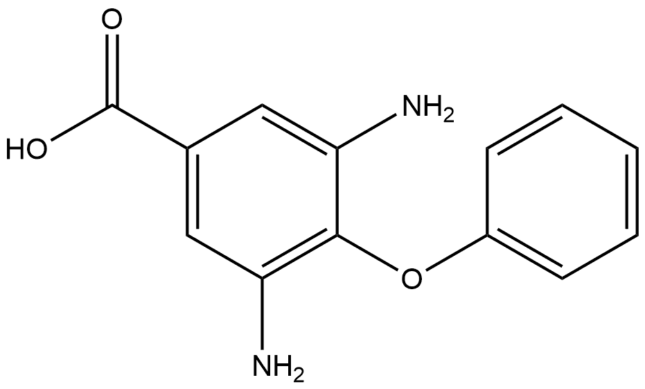 Benzoic acid, 3,5-diamino-4-phenoxy- 구조식 이미지