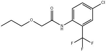 Acetamide, N-[4-chloro-2-(trifluoromethyl)phenyl]-2-propoxy- Structure