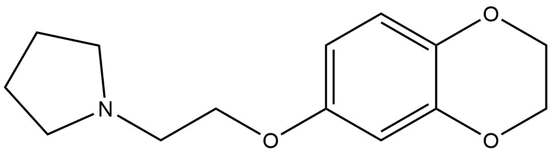 1-[2-[(2,3-Dihydro-1,4-benzodioxin-6-yl)oxy]ethyl]pyrrolidine Structure