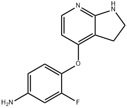 Benzenamine, 4-[(2,3-dihydro-1H-pyrrolo[2,3-b]pyridin-4-yl)oxy]-3-fluoro- Structure