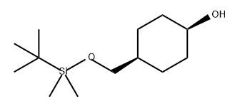 Cyclohexanol, 4-[[[(1,1-dimethylethyl)dimethylsilyl]oxy]methyl]-, cis- Structure