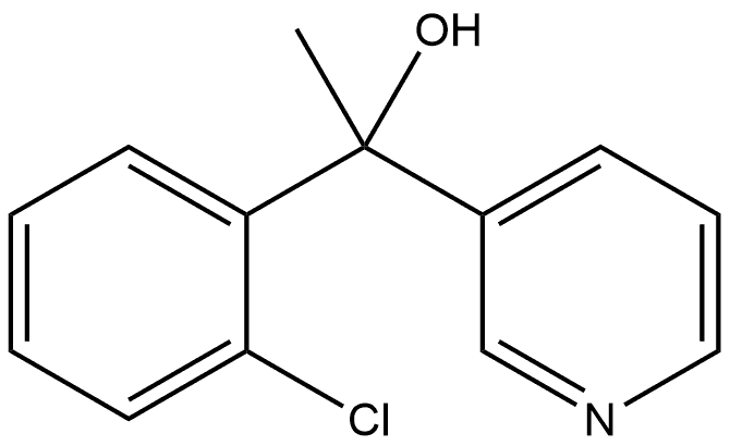 α-(2-Chlorophenyl)-α-methyl-3-pyridinemethanol Structure