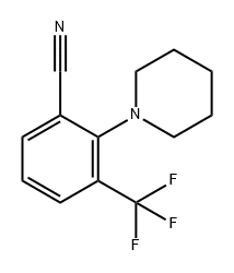 Benzonitrile, 2-(1-piperidinyl)-3-(trifluoromethyl)- Structure