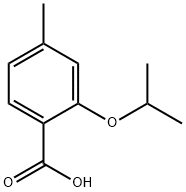 2-Isopropoxy-4-methylbenzoic acid 구조식 이미지