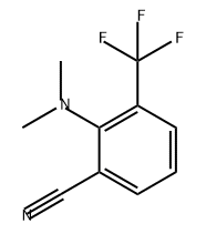 Benzonitrile, 2-(dimethylamino)-3-(trifluoromethyl)- Structure