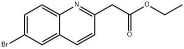 2-Quinolineacetic acid, 6-bromo-, ethyl ester Structure