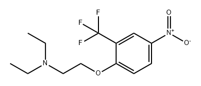 Ethanamine, N,N-diethyl-2-[4-nitro-2-(trifluoromethyl)phenoxy]- Structure