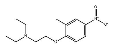 Ethanamine, N,N-diethyl-2-(2-methyl-4-nitrophenoxy)- 구조식 이미지