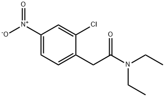 Benzeneacetamide, 2-chloro-N,N-diethyl-4-nitro- Structure