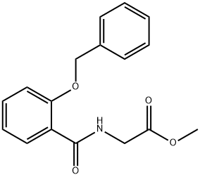 Glycine, N-[2-(phenylmethoxy)benzoyl]-, methyl ester Structure